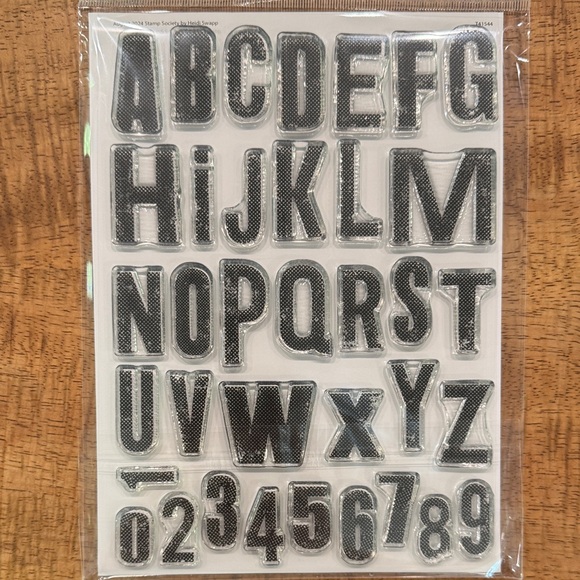 Heidi Swapp Stamp Society Alphabet and Number Stamp Set - Picture 1 of 1
